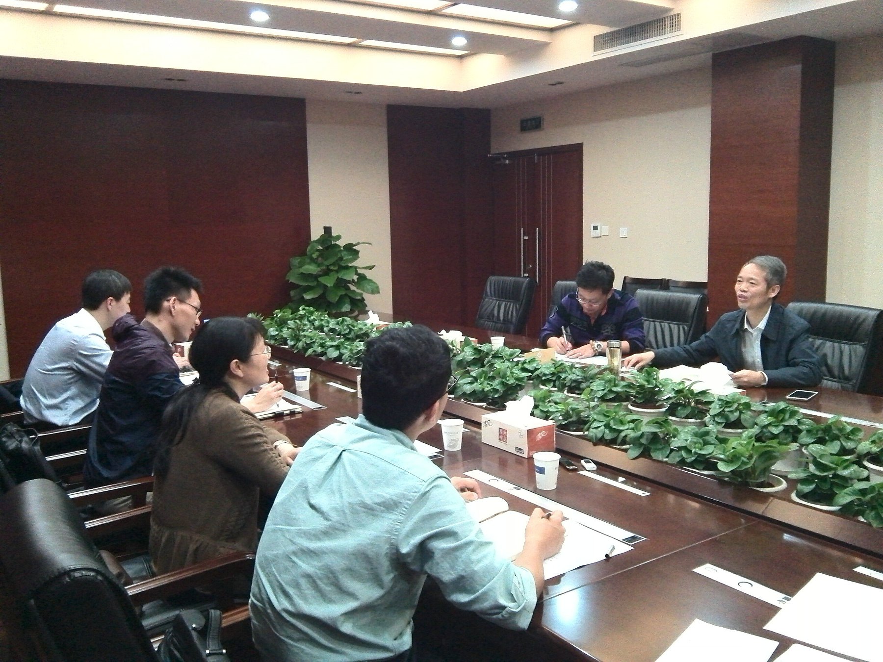 汪霞教授率队对南京信息工程大学校长蒋建新教授进行访谈 汪霞教授率队对南京信息工程大学校长蒋建新教授进行访谈